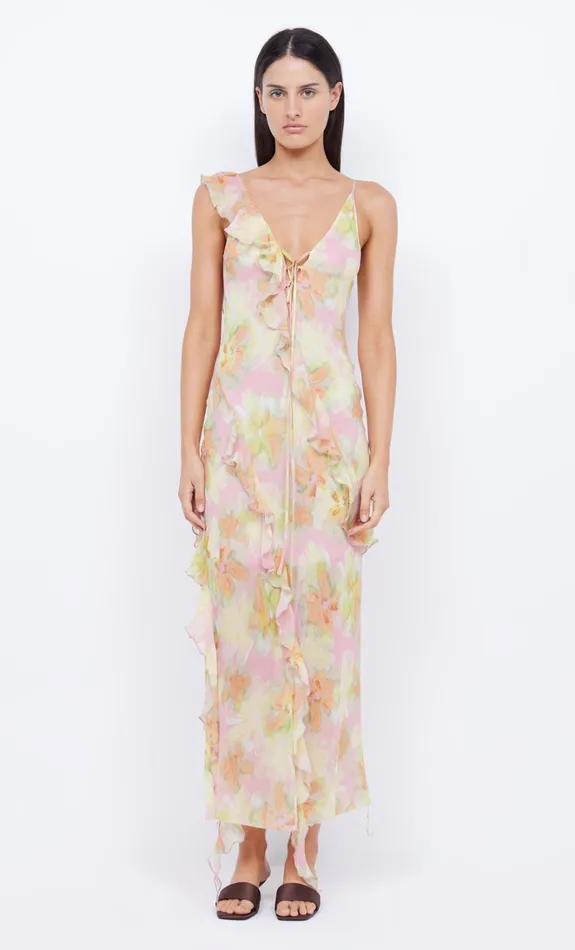 Women COURTNEY FRILL MAXI DRESS 8211 PINK BLOSSOM Bec Bridge Maxi Dresses