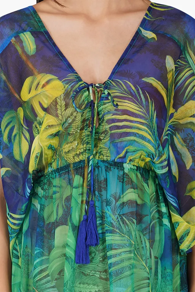 Women Coverups America and Beyond Green Goddess Dress Cover Up