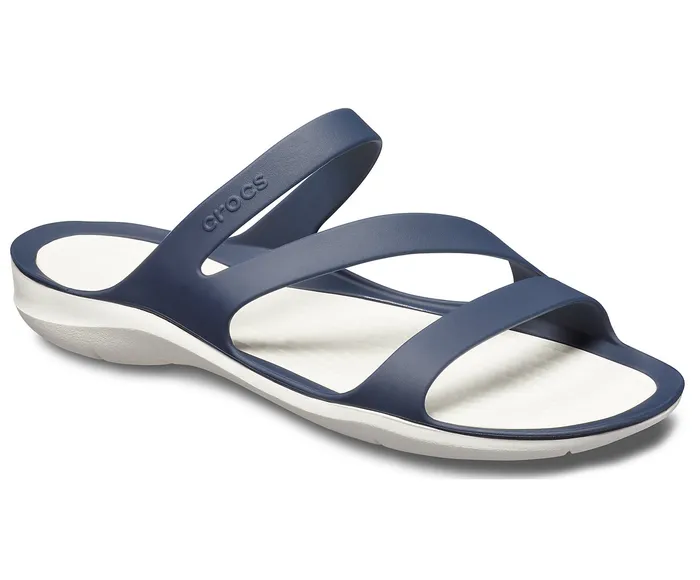 Women Crocs Swiftwater Sandal Navy White Sandals