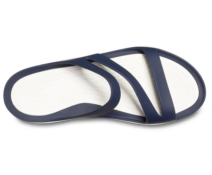 Women Crocs Swiftwater Sandal Navy White Sandals