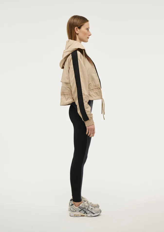 Women CROPPED MAN DOWN JACKET IN SESAME Jackets PE Nation
