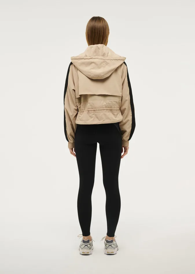 Women CROPPED MAN DOWN JACKET IN SESAME Jackets PE Nation