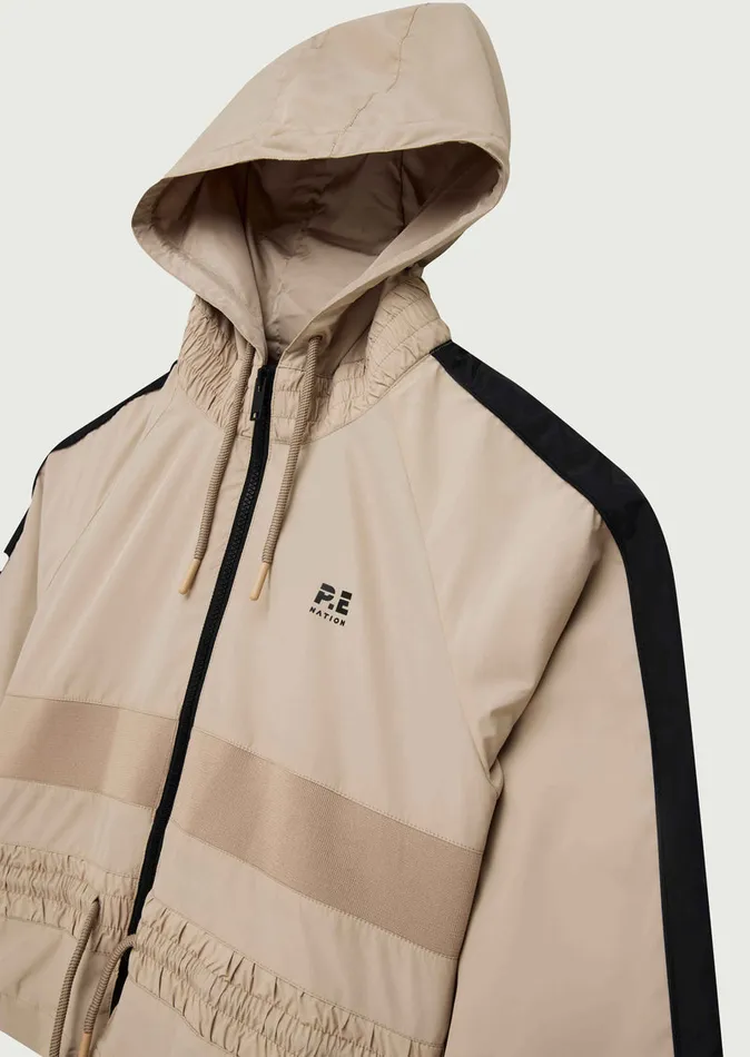 Women CROPPED MAN DOWN JACKET IN SESAME Jackets PE Nation
