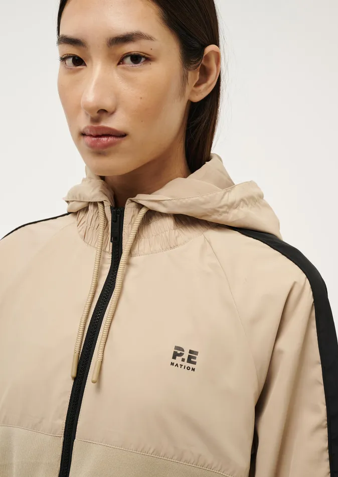 Women CROPPED MAN DOWN JACKET IN SESAME Jackets PE Nation
