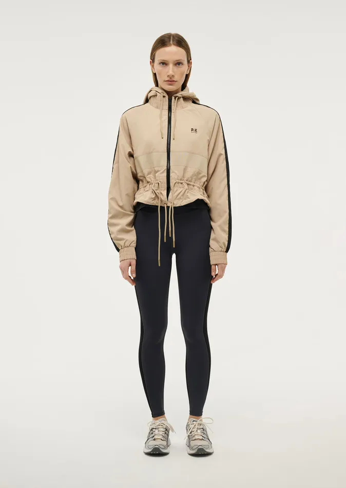 Women CROPPED MAN DOWN JACKET IN SESAME Jackets PE Nation