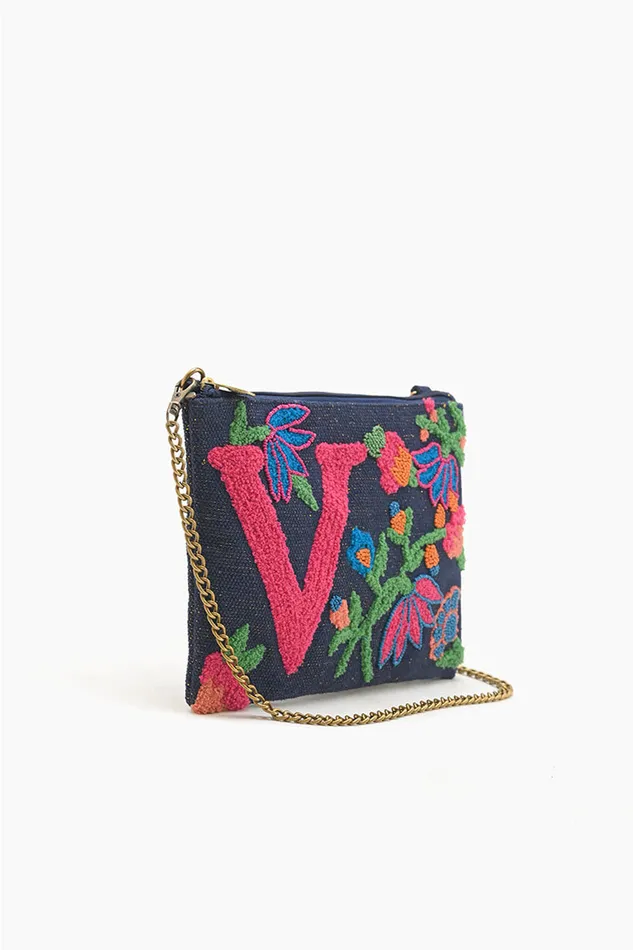 Women Crossbody Bags America and Beyond V Floral Crossbody Bag