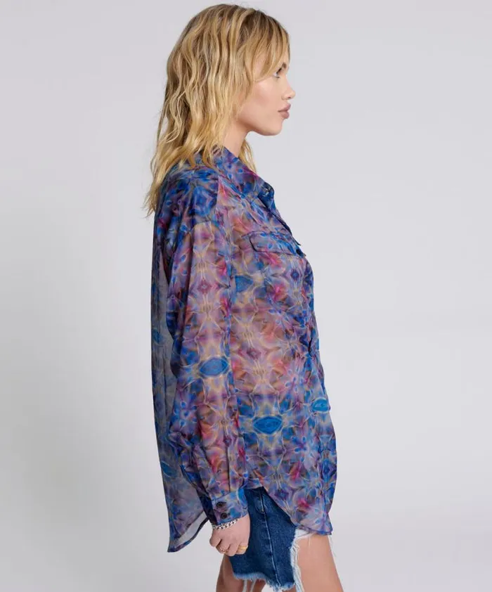 Women CYMATIC REFLECTIONS UTILITY SHIRT One Teaspoon Shirts Women CYMATIC REFLECTIONS UTILITY SHIRT One Teaspoon Shirts