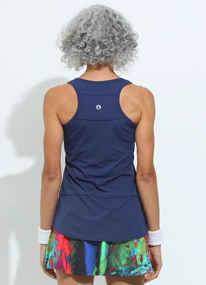 Women Day Glow Tank Navy Dona Jo Tank Tops