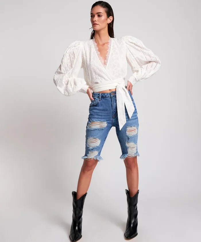 Women DELAWARE CUT OFF ORGANIC SUSTAINABLE TRUCKERS SHORTS One Teaspoon Organic Tees Women DELAWARE CUT OFF ORGANIC SUSTAINABLE TRUCKERS SHORTS One Teaspoon Organic Tees