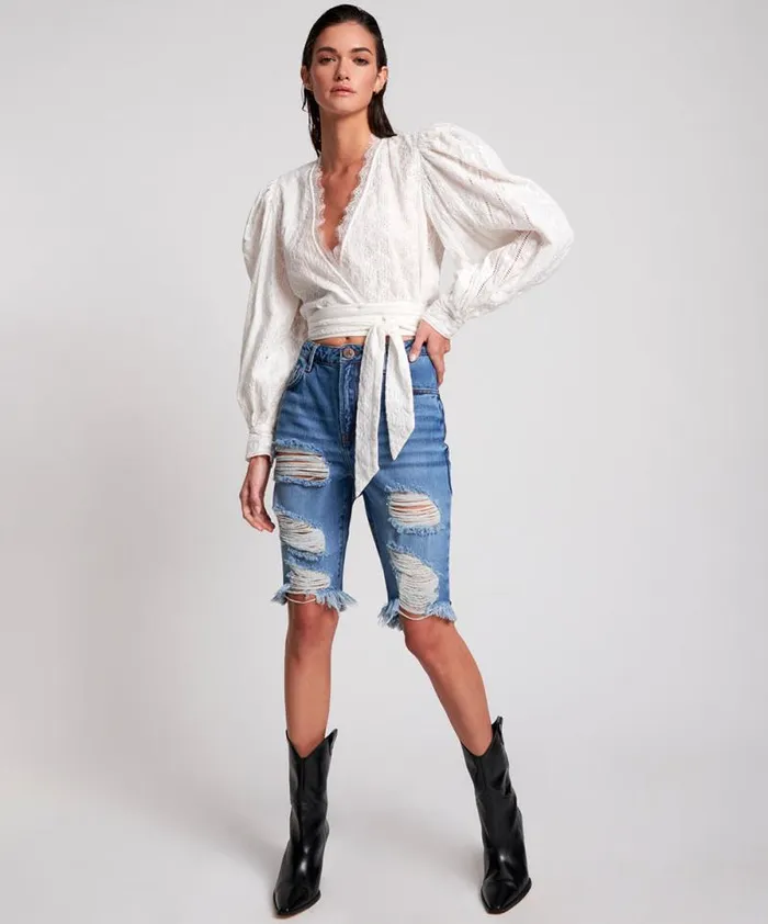 Women DELAWARE CUT OFF ORGANIC SUSTAINABLE TRUCKERS SHORTS One Teaspoon Organic Tees Women DELAWARE CUT OFF ORGANIC SUSTAINABLE TRUCKERS SHORTS One Teaspoon Organic Tees