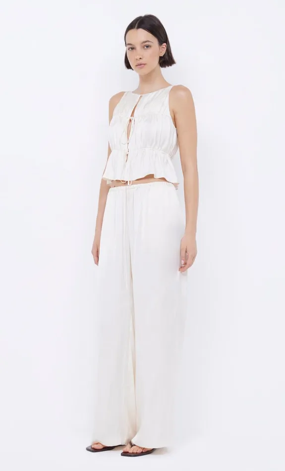 Women DELPHI GATHERED TOP 8211 IVORY Bec Bridge Sleeveless