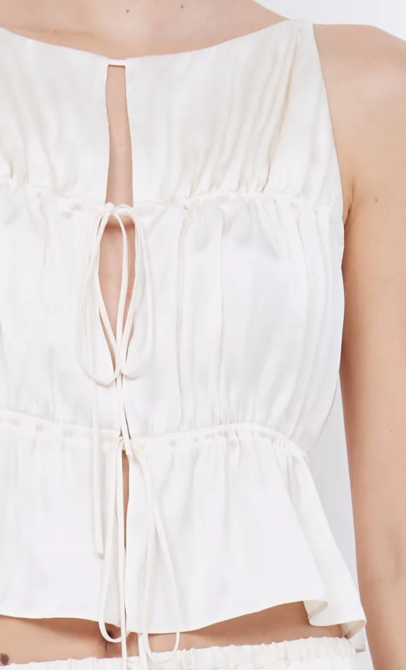 Women DELPHI GATHERED TOP 8211 IVORY Bec Bridge Sleeveless