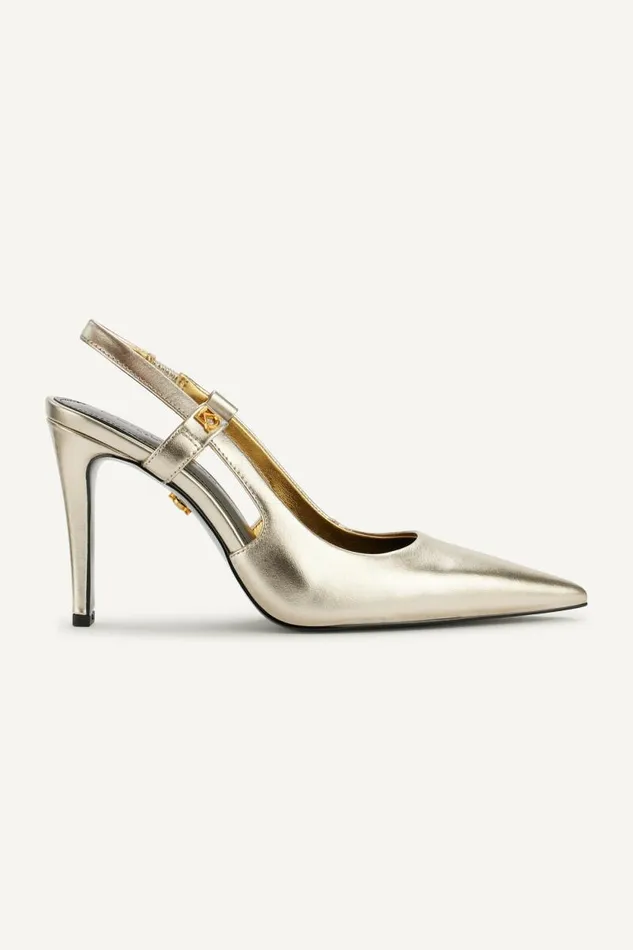 Women DONNA SLINGBACK PUMP White Gold Donna Karan New York Heels And Wedges Women DONNA SLINGBACK PUMP White Gold Donna Karan New York Heels And Wedges