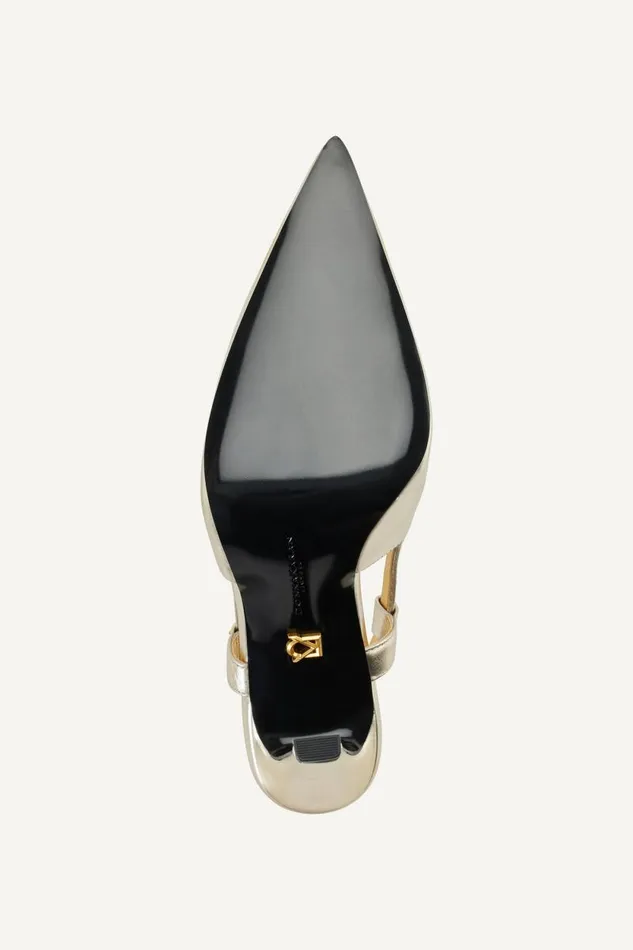 Women DONNA SLINGBACK PUMP White Gold Donna Karan New York Heels And Wedges Women DONNA SLINGBACK PUMP White Gold Donna Karan New York Heels And Wedges