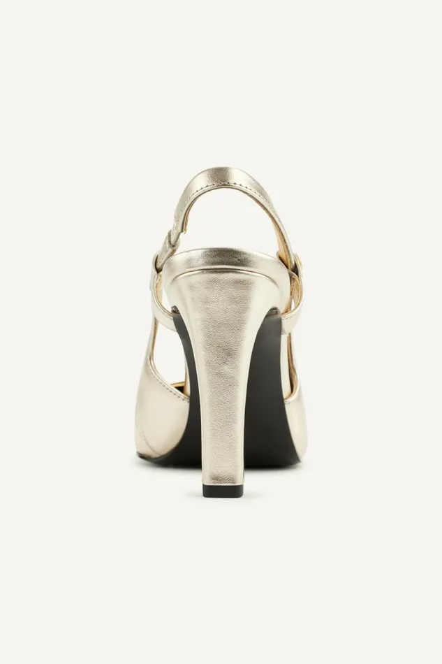 Women DONNA SLINGBACK PUMP White Gold Donna Karan New York Heels And Wedges Women DONNA SLINGBACK PUMP White Gold Donna Karan New York Heels And Wedges