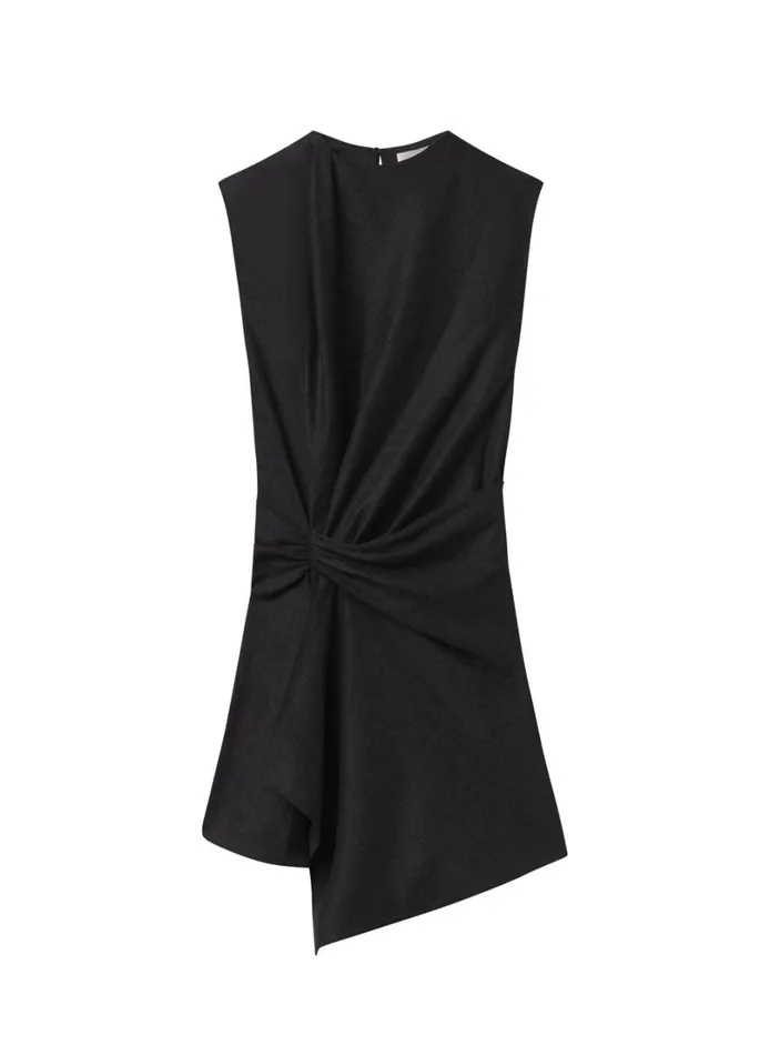 Women Dresses ALC Dion Wool Cashmere Mini Dress Charcoal