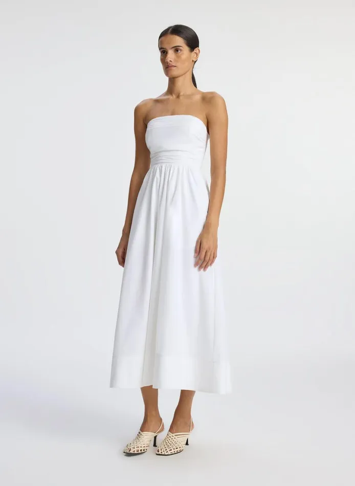 Women Dresses ALC Tate Strapless Midi Dress White