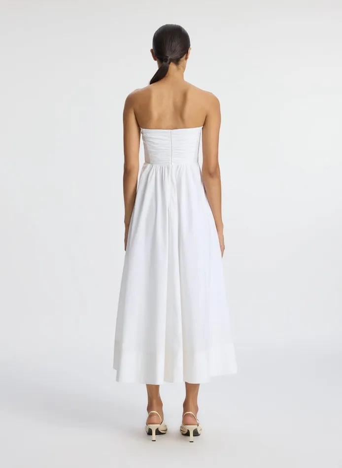 Women Dresses ALC Tate Strapless Midi Dress White