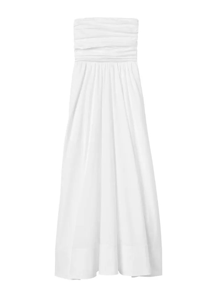 Women Dresses ALC Tate Strapless Midi Dress White