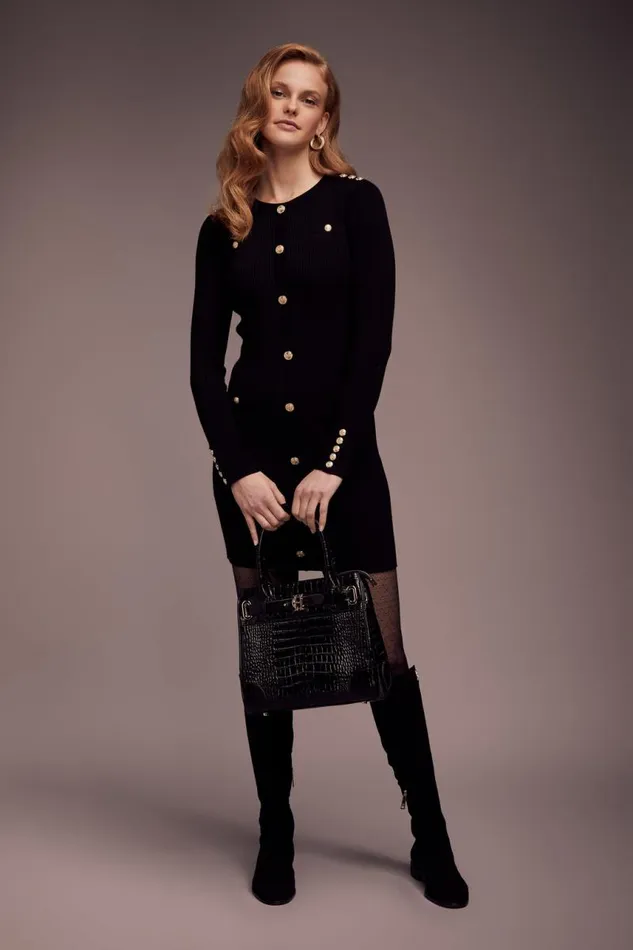 Women Dresses Holland Cooper Hepburn Mini Dress Black