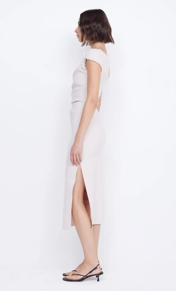 Women ELEA ASYM MIDI DRESS 8211 VANILLA BEAN Bec Bridge Prom Dresses