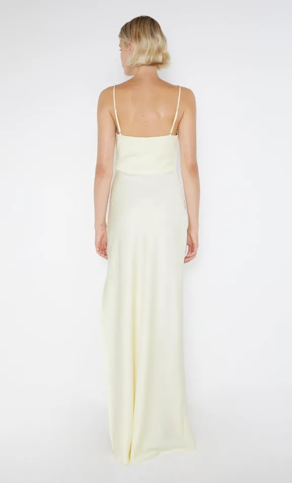Women EMILIA SCOOP NECK DRESS 8211 ICE YELLOW Bec Bridge Wedding Guest