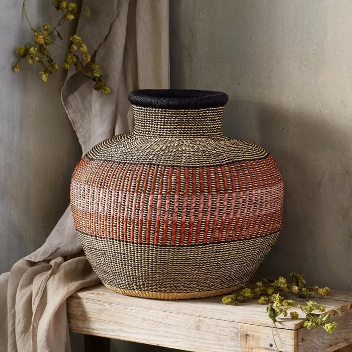 Women Enam OneOfAKind Cape Basket Sundance Catalog Decor