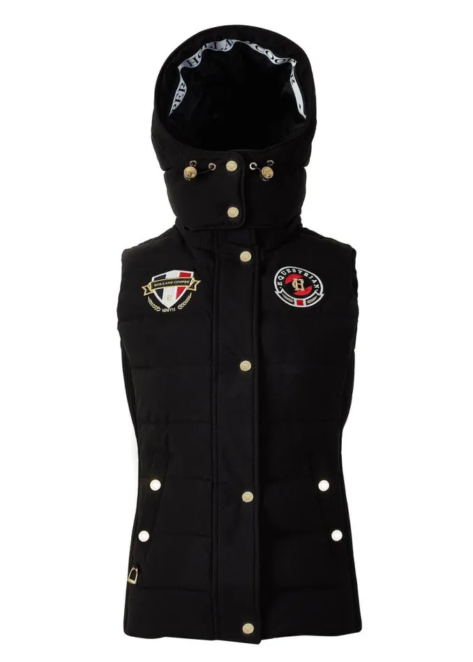 WomenEquestrian Gilets Holland Cooper Team HC Gilet Black WomenEquestrian Gilets Holland Cooper Team HC Gilet Black