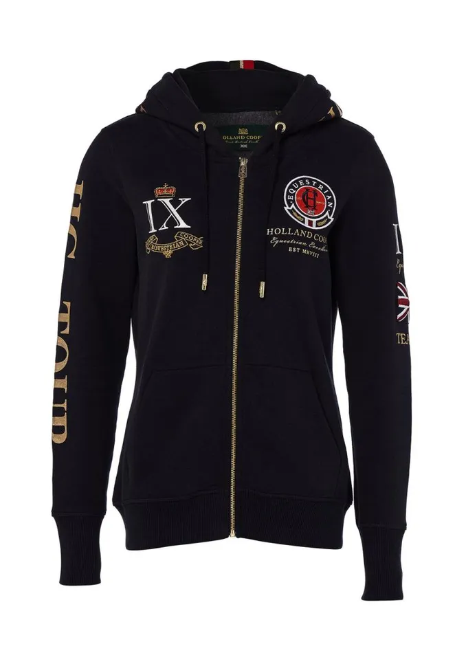 WomenEquestrian Hoodies Holland Cooper Team Hoodie Navy WomenEquestrian Hoodies Holland Cooper Team Hoodie Navy