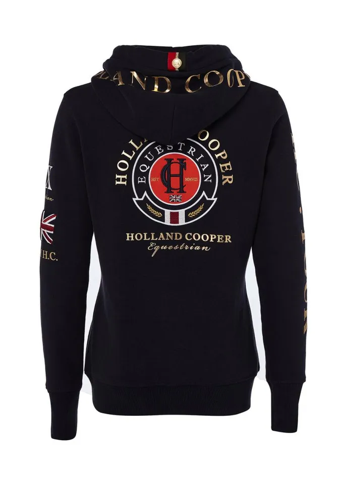 WomenEquestrian Hoodies Holland Cooper Team Hoodie Navy WomenEquestrian Hoodies Holland Cooper Team Hoodie Navy