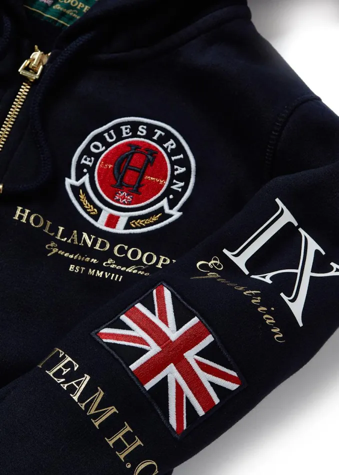 WomenEquestrian Hoodies Holland Cooper Team Hoodie Navy WomenEquestrian Hoodies Holland Cooper Team Hoodie Navy