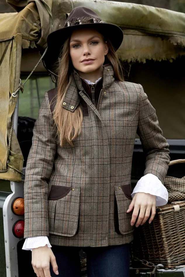 WomenEquestrian In Stock Tailoring Holland Cooper Country Classic Jacket Bourbon Tweed WomenEquestrian In Stock Tailoring Holland Cooper Country Classic Jacket Bourbon Tweed
