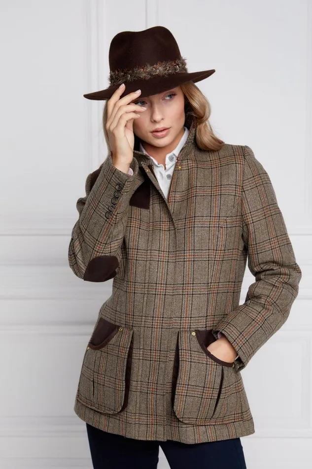 WomenEquestrian In Stock Tailoring Holland Cooper Country Classic Jacket Bourbon Tweed