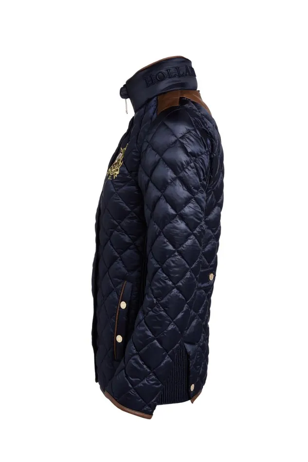 WomenEquestrian Jackets Holland Cooper Diamond Quilt Classic Jacket Ink Navy WomenEquestrian Jackets Holland Cooper Diamond Quilt Classic Jacket Ink Navy