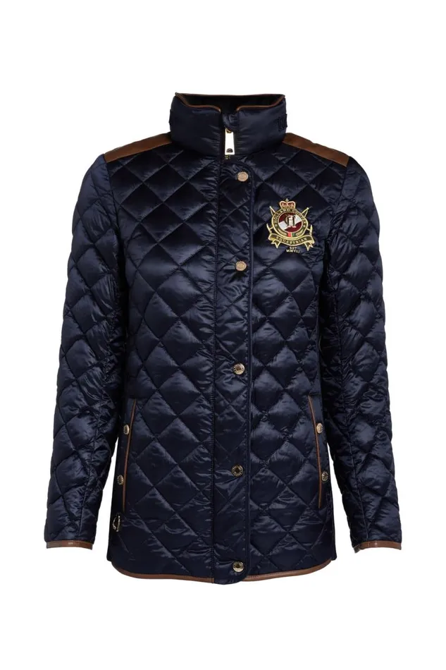 WomenEquestrian Jackets Holland Cooper Diamond Quilt Classic Jacket Ink Navy WomenEquestrian Jackets Holland Cooper Diamond Quilt Classic Jacket Ink Navy