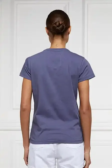 WomenEquestrian Tees Holland Cooper Polo Club Tee Yale Blue WomenEquestrian Tees Holland Cooper Polo Club Tee Yale Blue