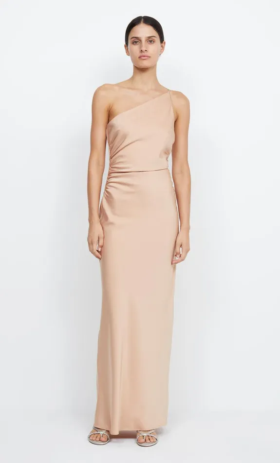 Women ETERNITY ASYM MAXI DRESS 8211 ROSE GOLD Bec Bridge Bridesmaid Dresses