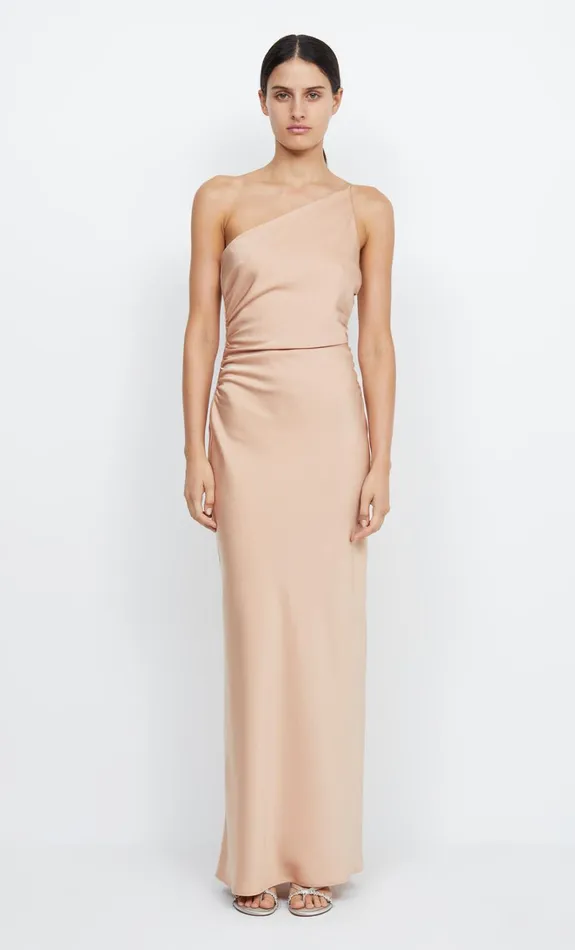 Women ETERNITY ASYM MAXI DRESS 8211 ROSE GOLD Bec Bridge Bridesmaid Dresses