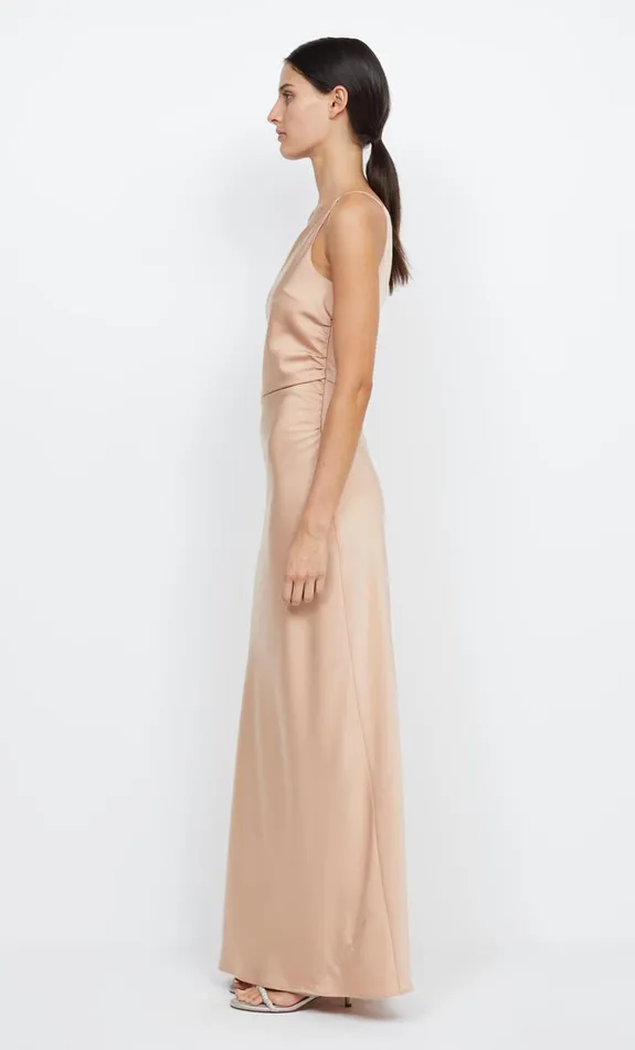 Women ETERNITY ASYM MAXI DRESS 8211 ROSE GOLD Bec Bridge Bridesmaid Dresses