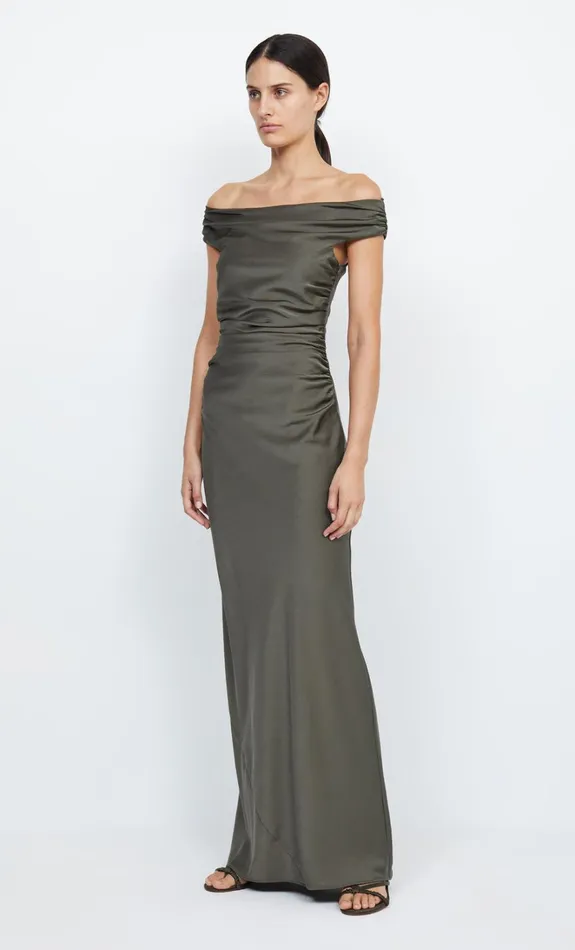 Women ETERNITY OFF SHOULDER MAXI 8211 DARK WILLOW Bec Bridge Maxi Dresses