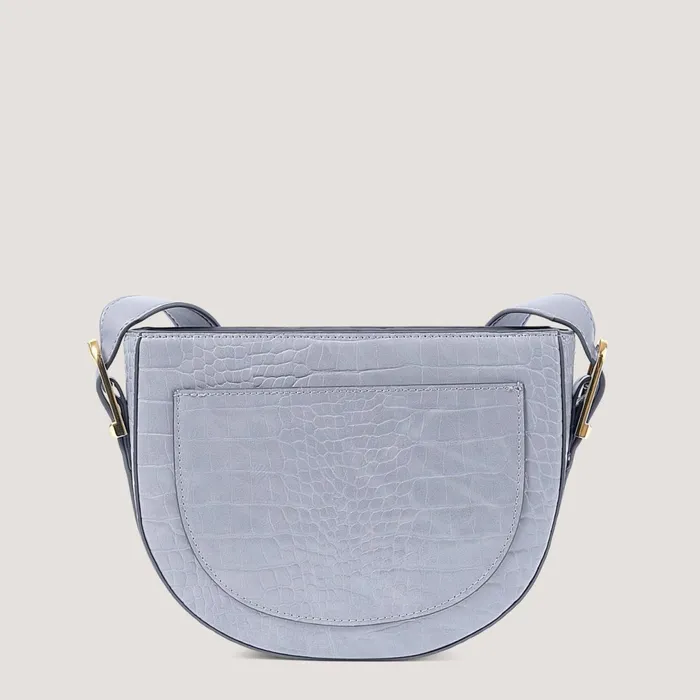 Women Etta Crossbody Bag Steel Blue Croc Fiorelli Crossbody Bags