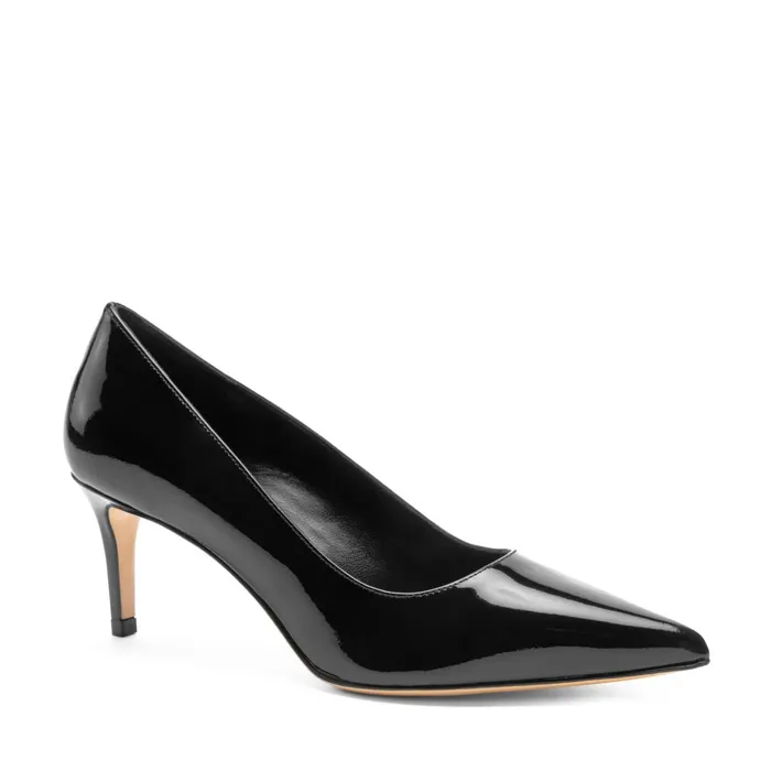 Women Evening Bruno Magli Tara Black Patent Pump