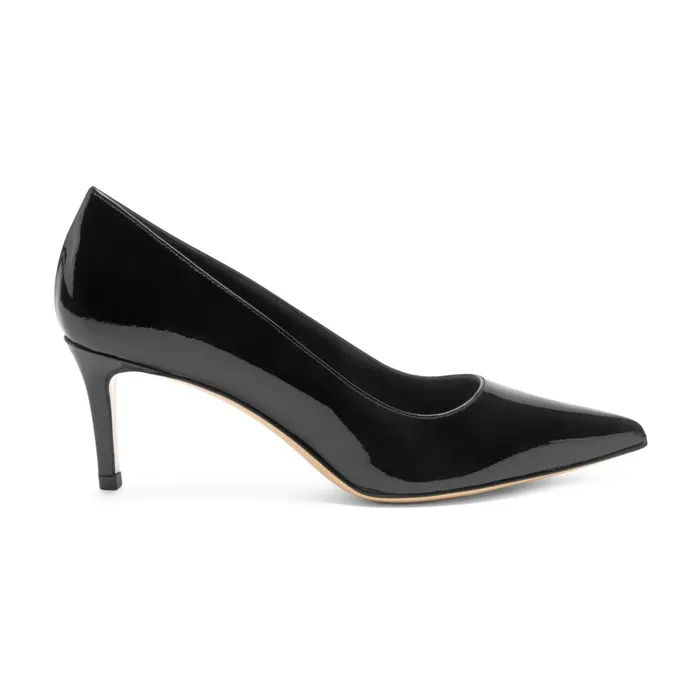 Women Evening Bruno Magli Tara Black Patent Pump