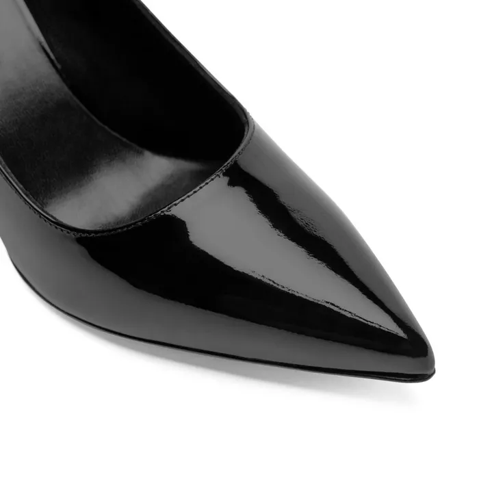 Women Evening Bruno Magli Tara Black Patent Pump