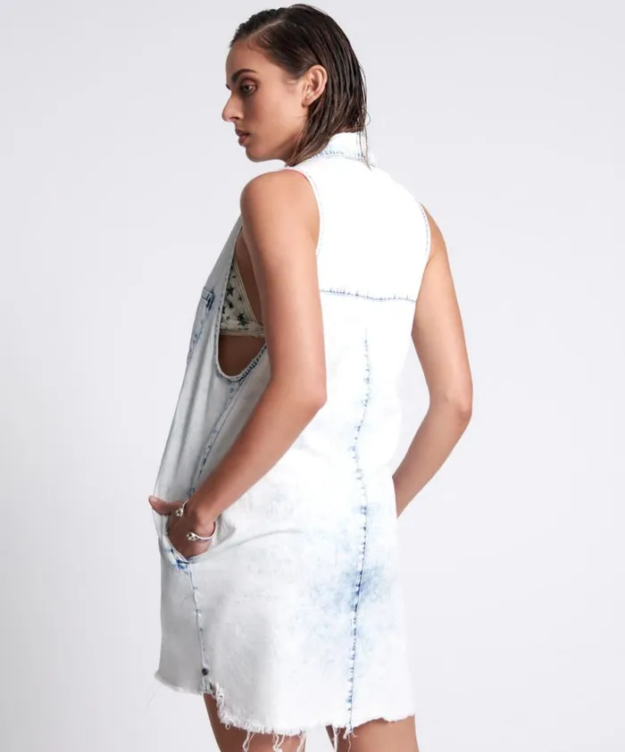 Women FADED ACID MINI BRAXTON DRESS One Teaspoon Denim Dresses Women FADED ACID MINI BRAXTON DRESS One Teaspoon Denim Dresses