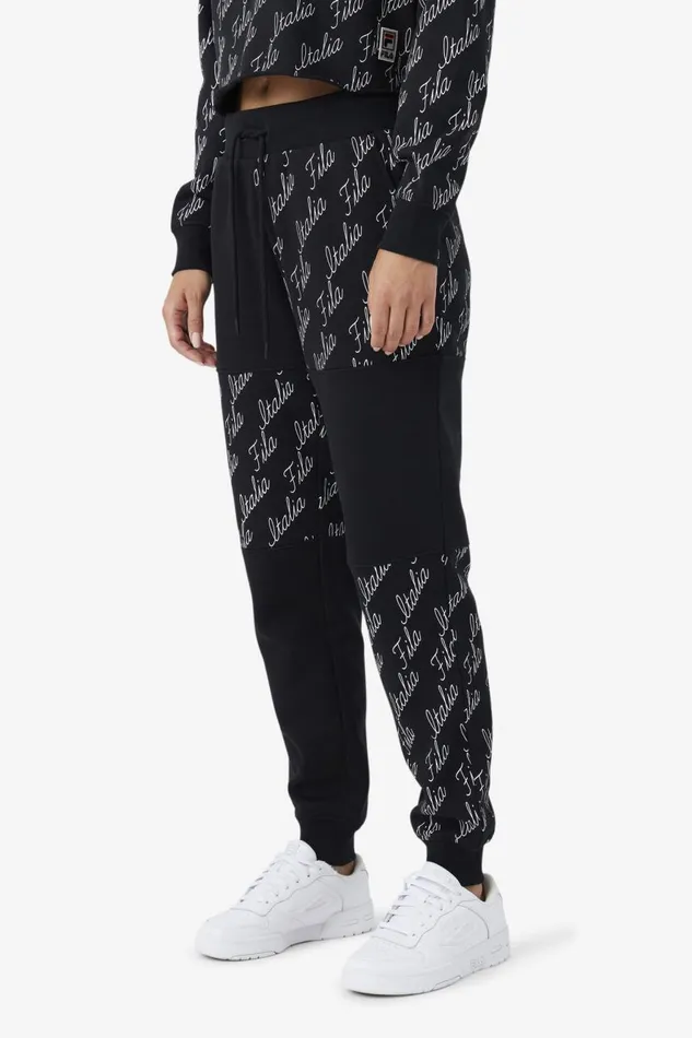 Women Fila Shorts and Pants Gianna Jogger Black Gardenia