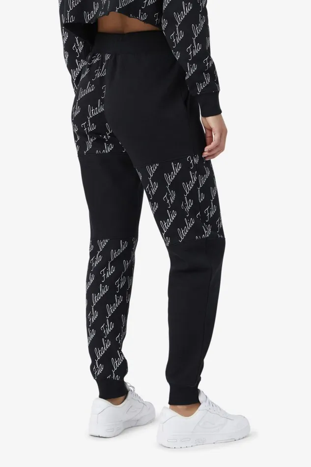 Women Fila Shorts and Pants Gianna Jogger Black Gardenia