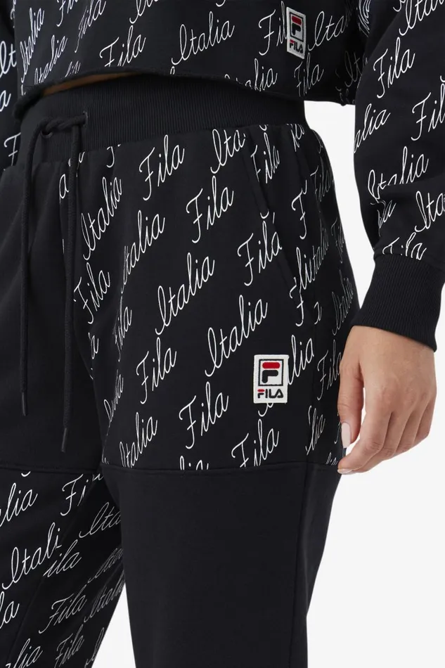 Women Fila Shorts and Pants Gianna Jogger Black Gardenia