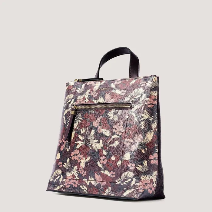 Women Finn Mini Backpack Metallic Floral Print Fiorelli Backpacks