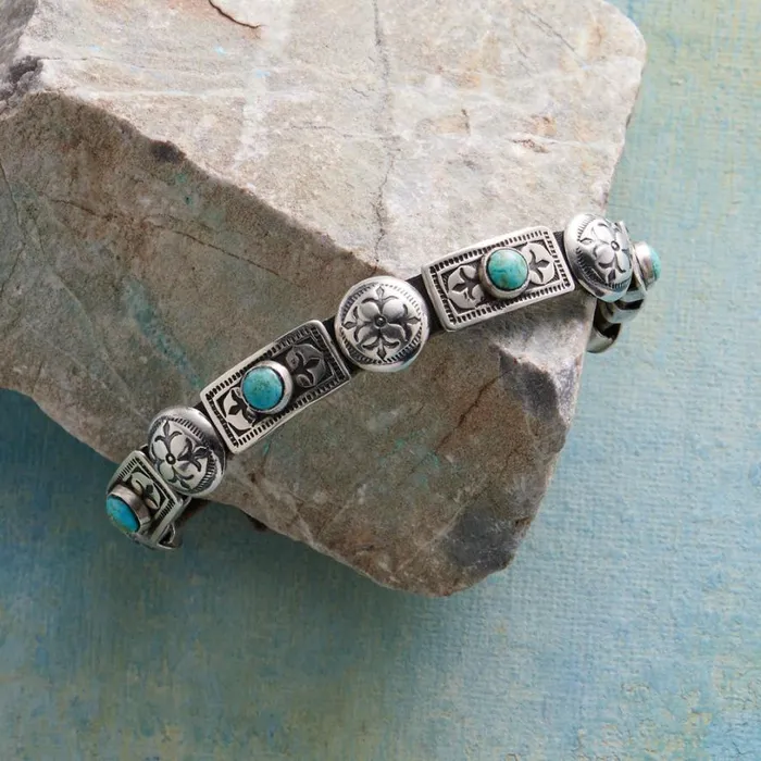 Women Fleur De Lys Concho Bracelet Sundance Catalog Bracelets